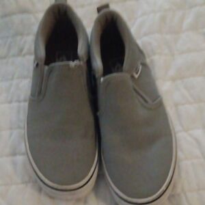 Vans Gray Slip-On Sneakers